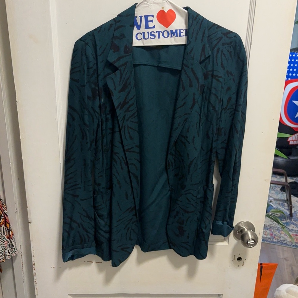 Nice teal funky blazer